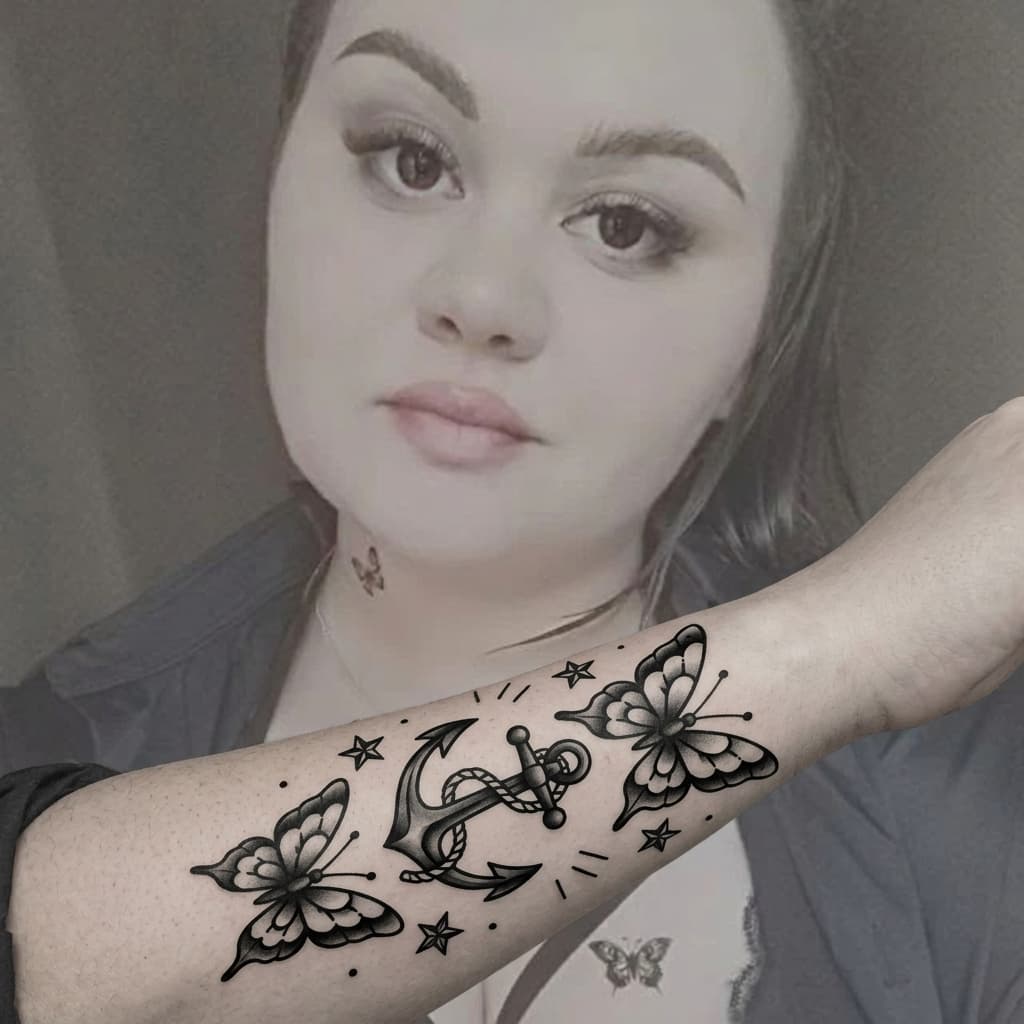 Тату эскиз: Tryon: forearm
