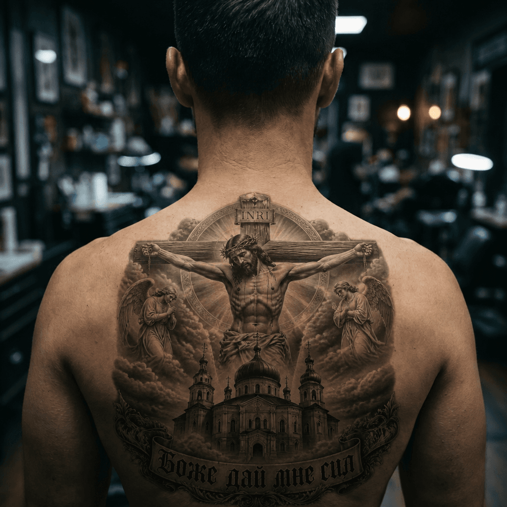 Тату эскиз: Tryon: back