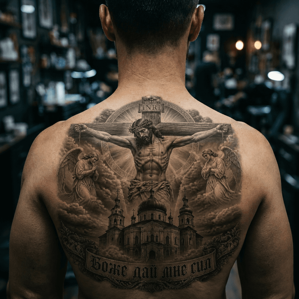 Тату эскиз: Tryon: back