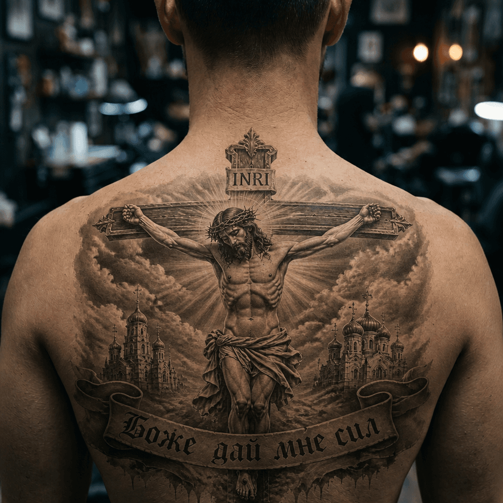 Тату эскиз: Tryon: back