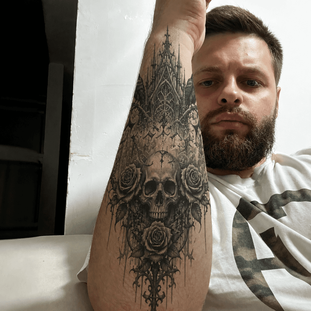 Тату эскиз: Tryon: sleeve