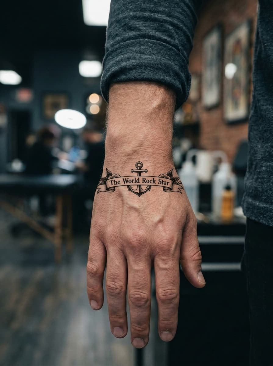 Тату эскиз: Tryon: wrist