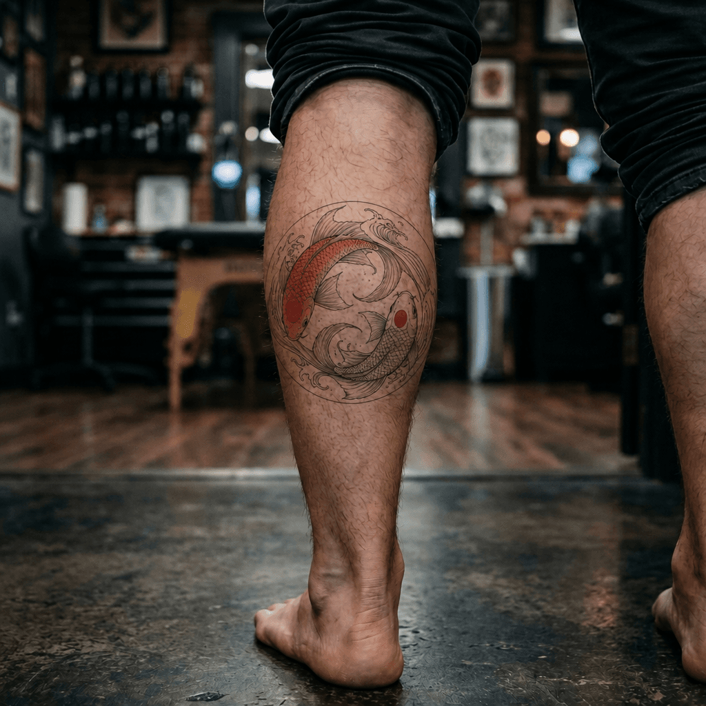 Тату эскиз: Tryon: shin