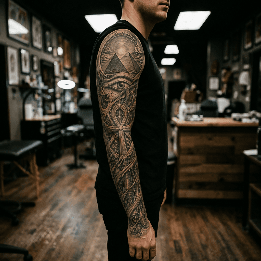 Тату эскиз: Tryon: sleeve