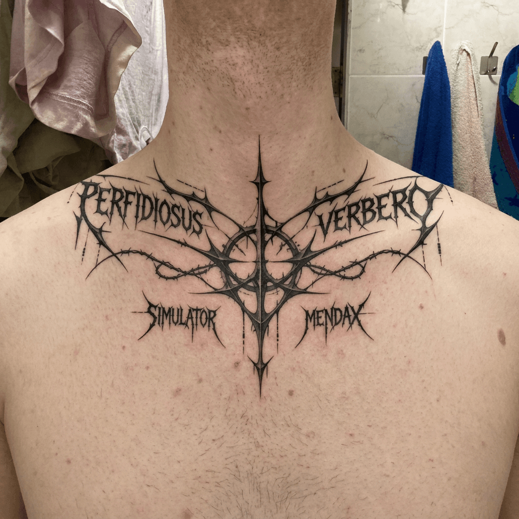 Тату эскиз: Tryon: neck