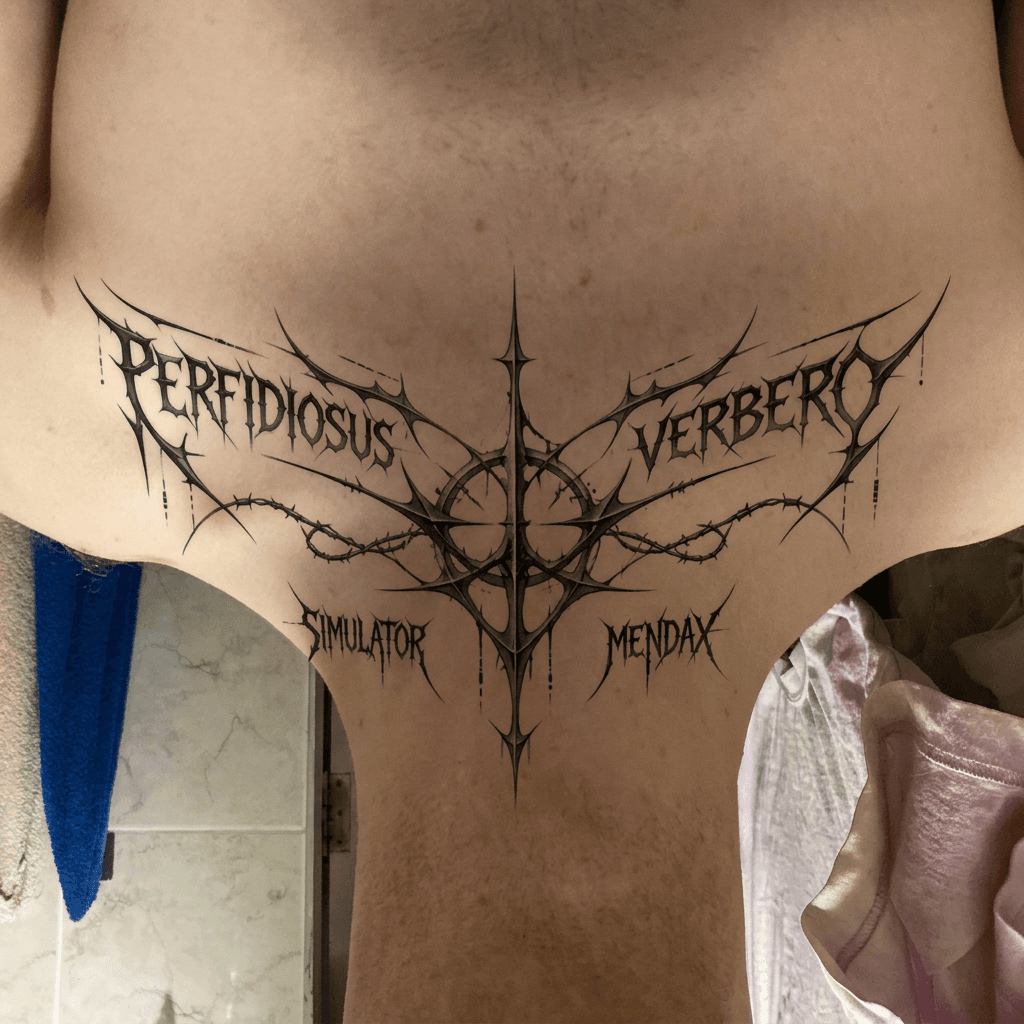 Тату эскиз: Tryon: neck