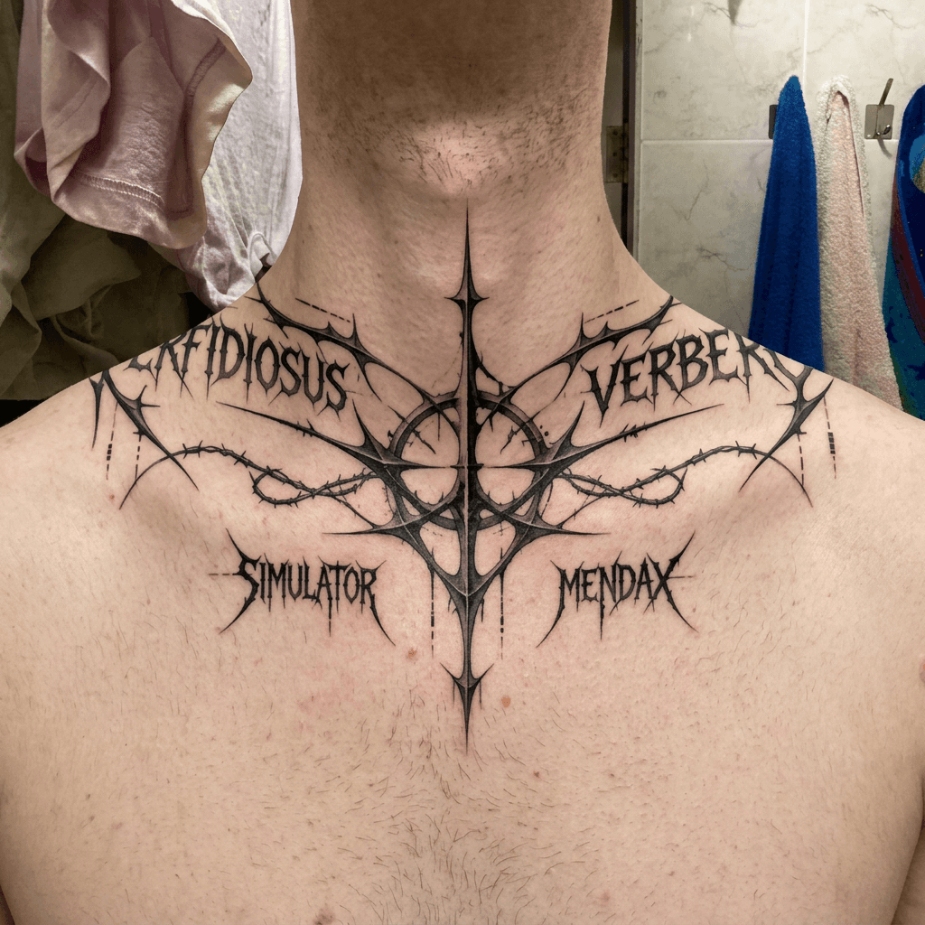 Тату эскиз: Tryon: neck