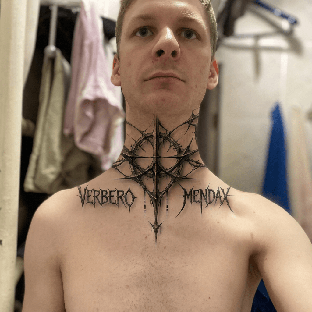 Тату эскиз: Tryon: neck