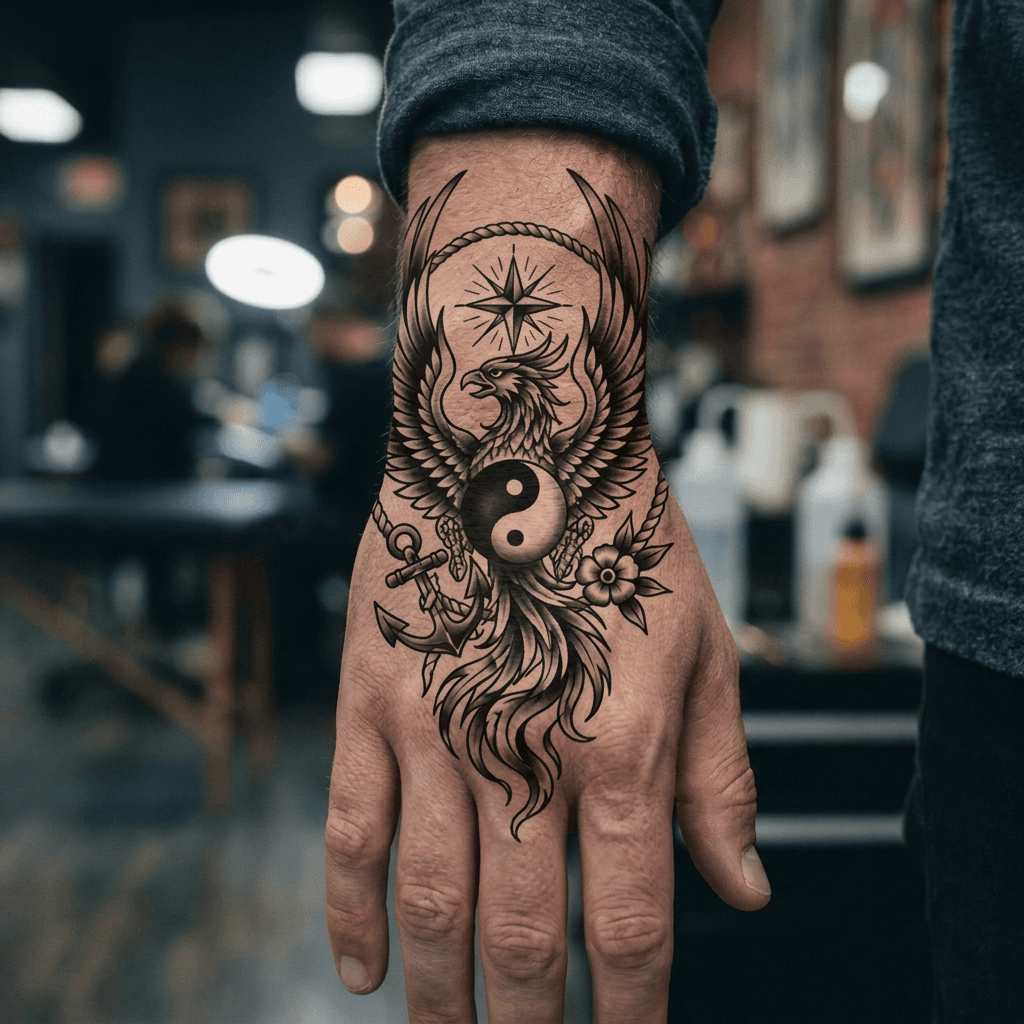 Тату эскиз: Tryon: wrist