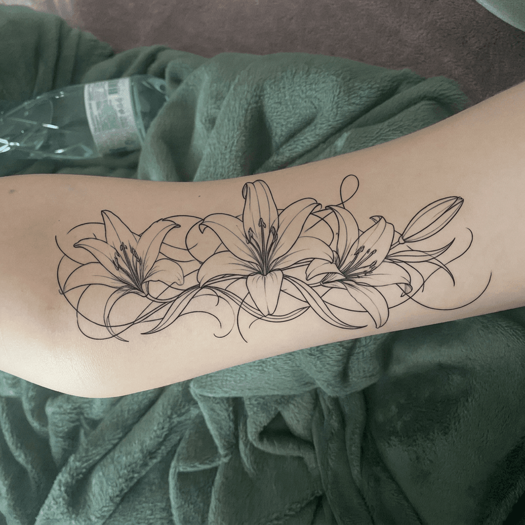 Тату эскиз: Tryon: forearm