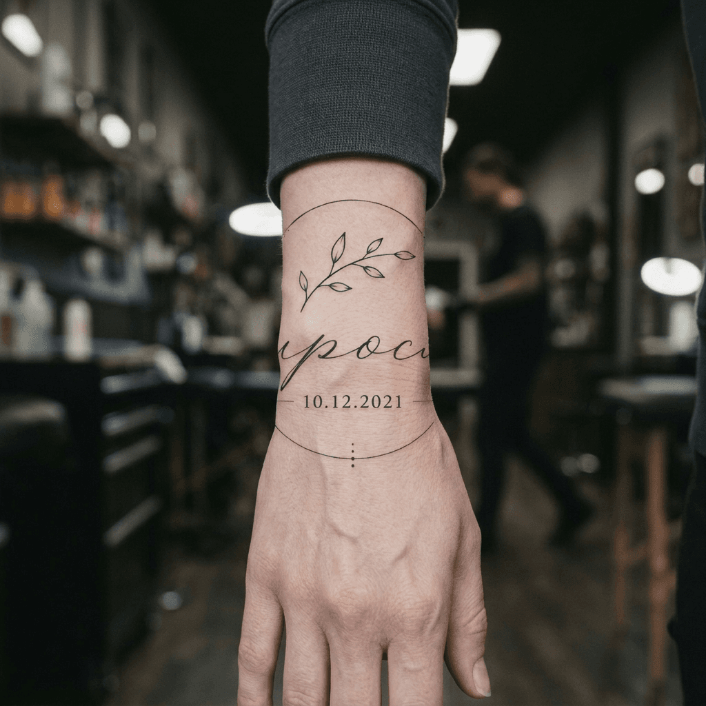 Тату эскиз: Tryon: wrist