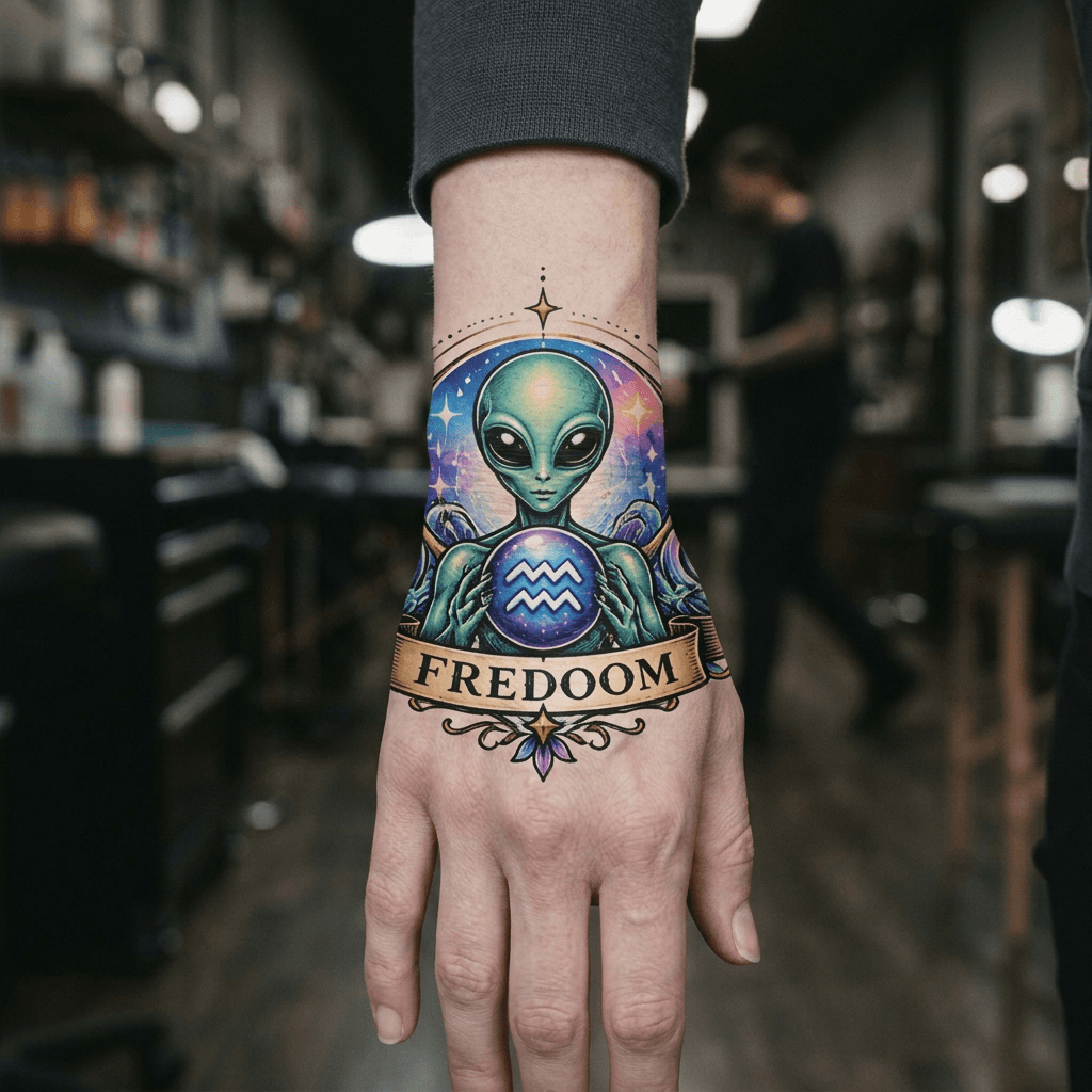 Тату эскиз: Tryon: wrist