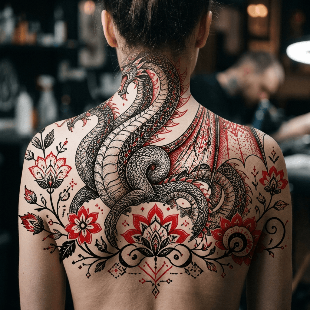 Тату эскиз: Tryon: back