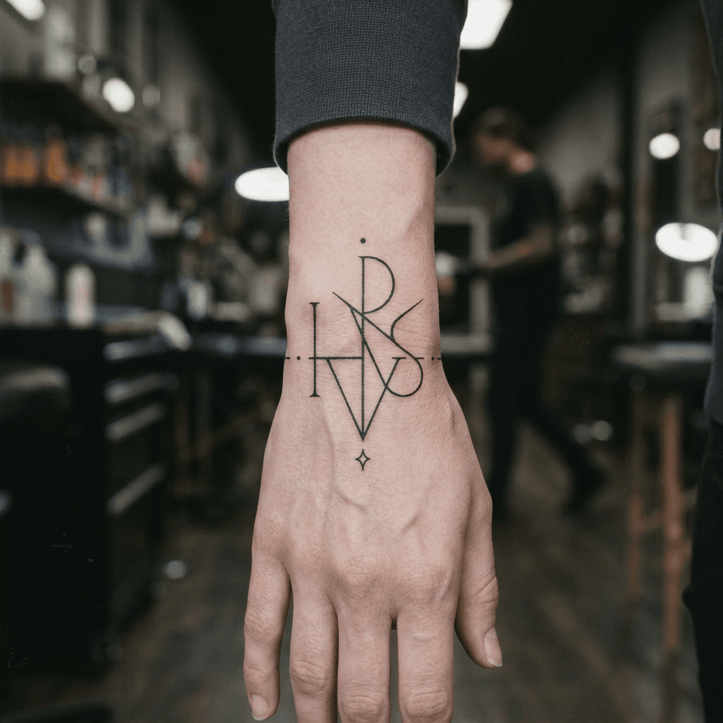 Тату эскиз: Tryon: wrist