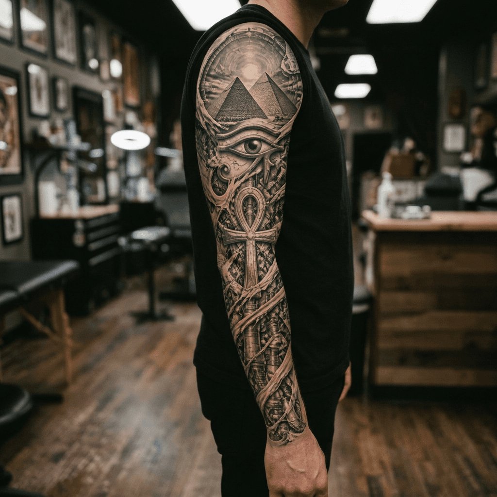 Тату эскиз: Tryon: sleeve