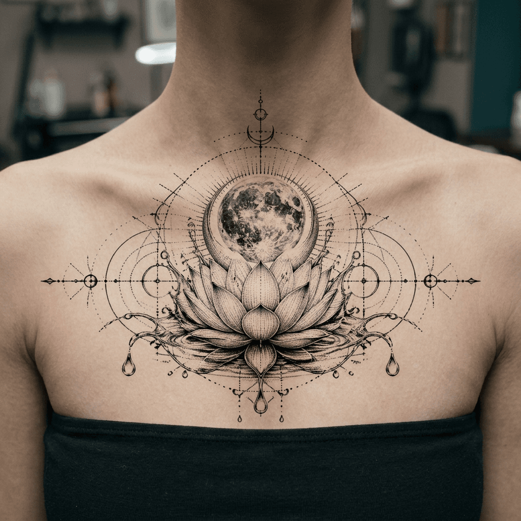 Тату эскиз: Tryon: chest