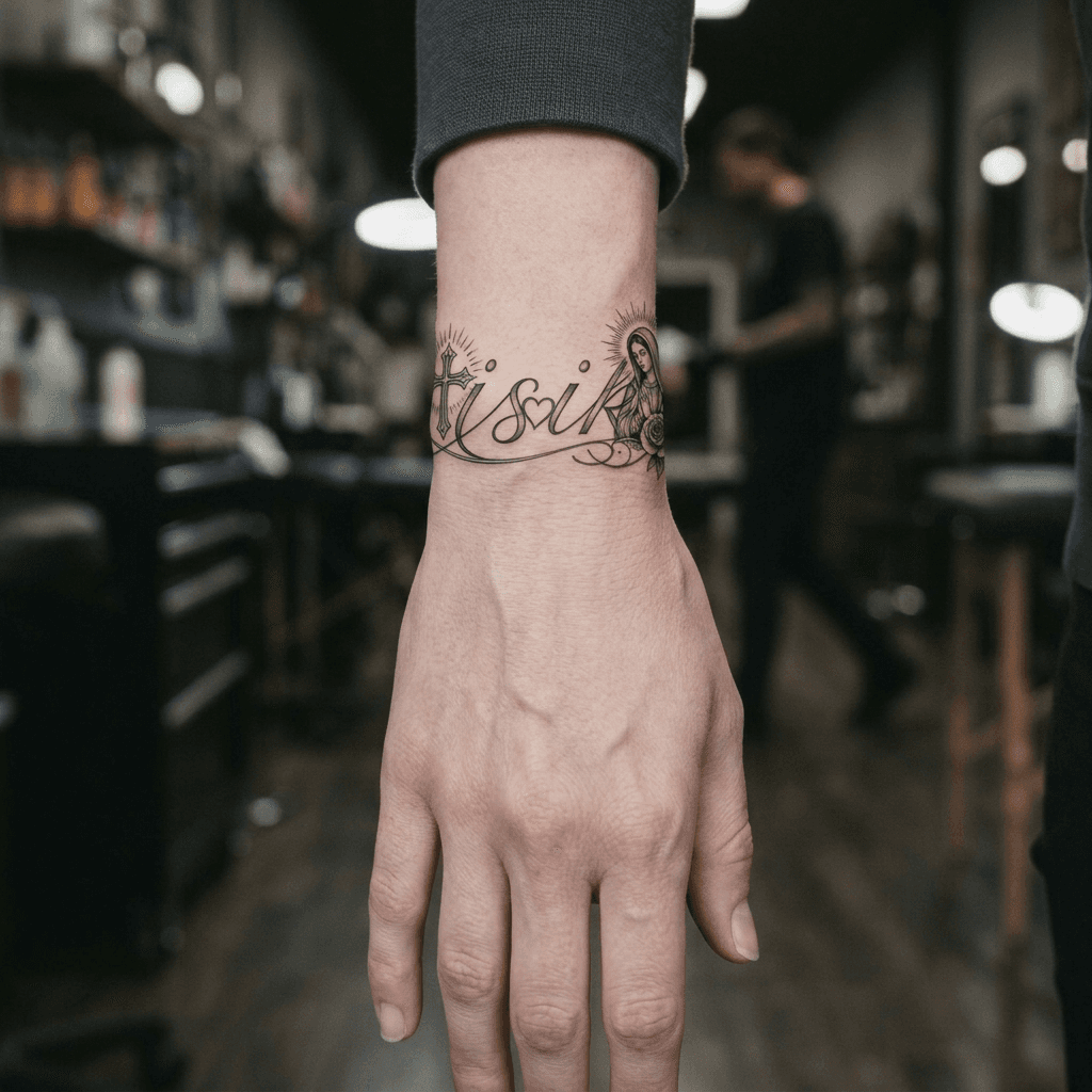 Тату эскиз: Tryon: wrist