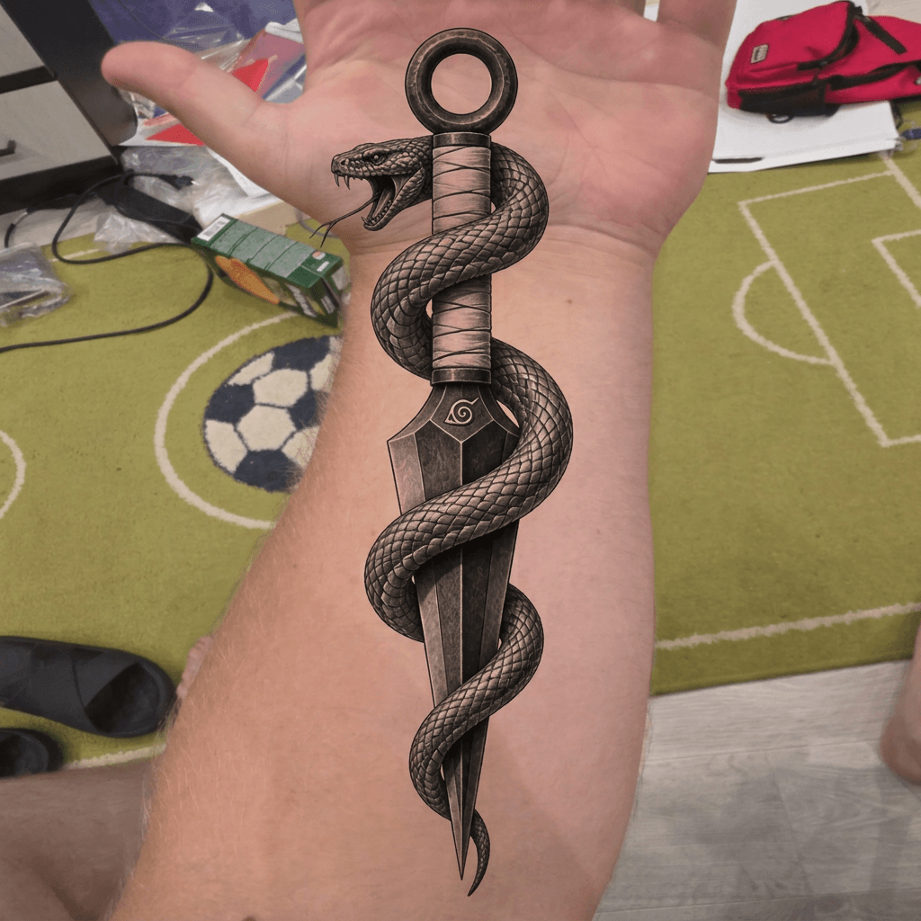 Тату эскиз: Tryon: forearm