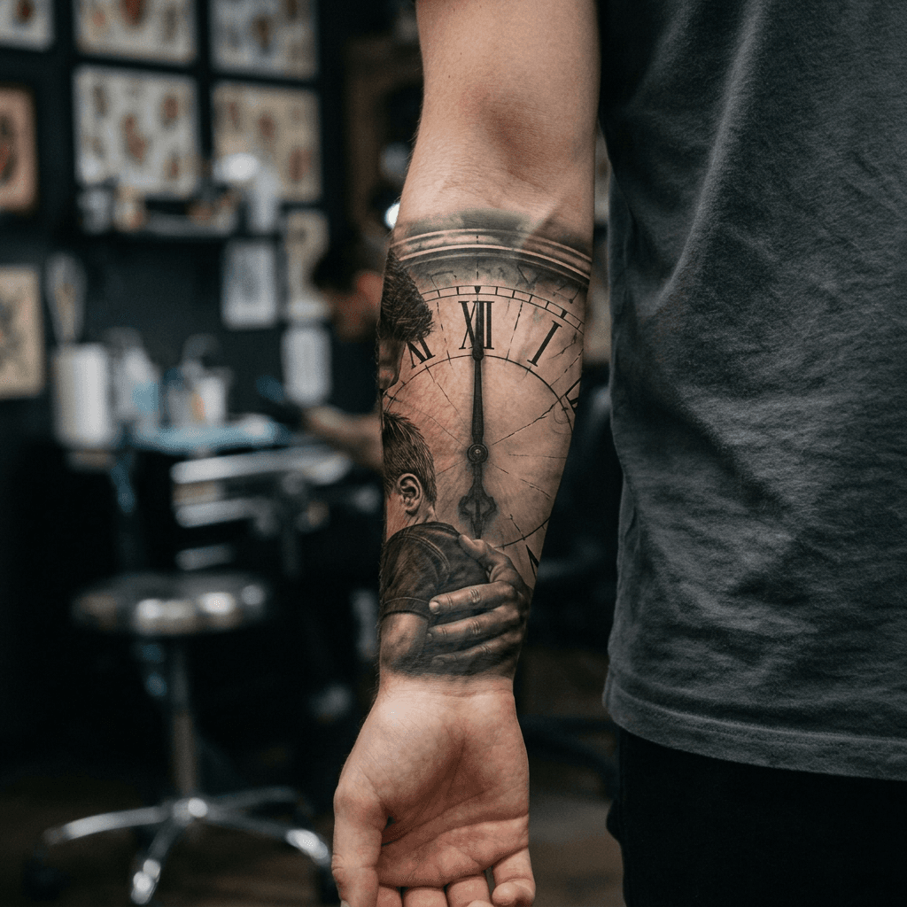 Тату эскиз: Tryon: forearm