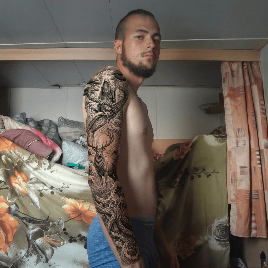 Тату эскиз: Tryon: sleeve