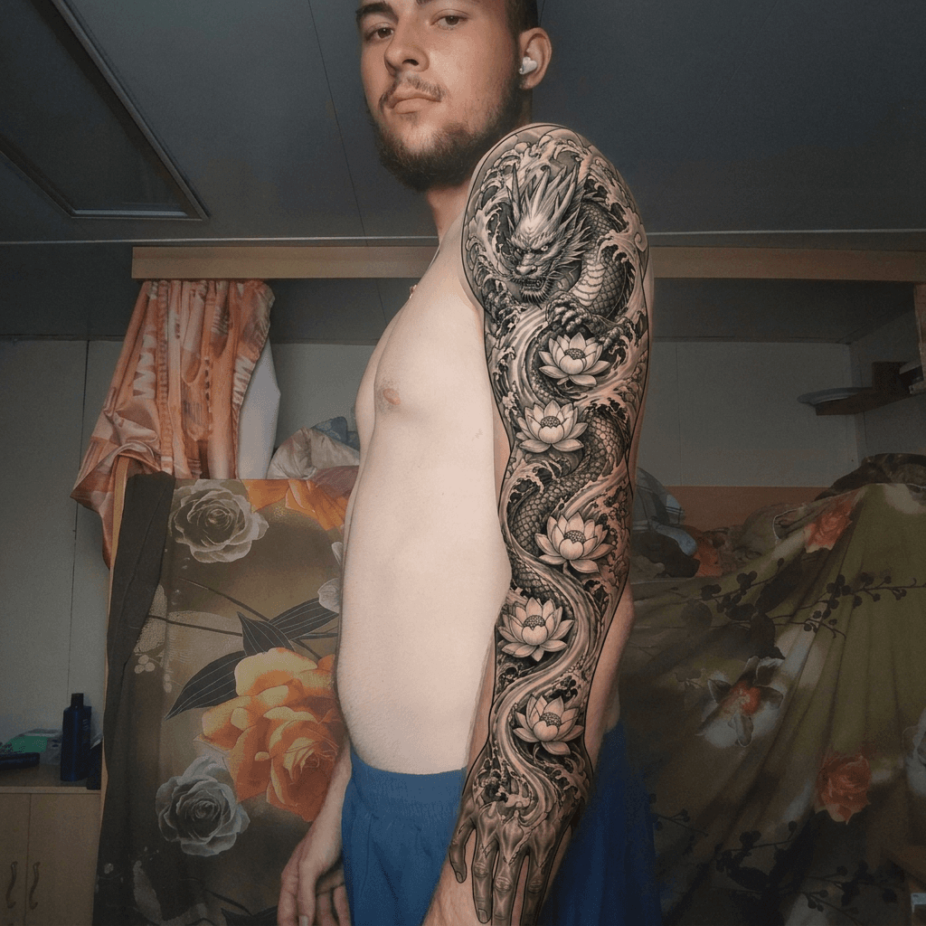 Тату эскиз: Tryon: sleeve