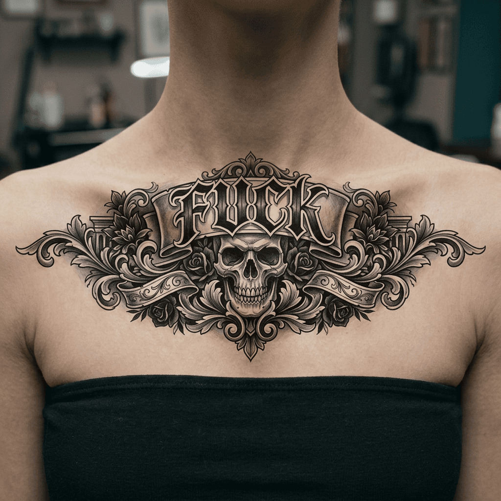 Тату эскиз: Tryon: chest