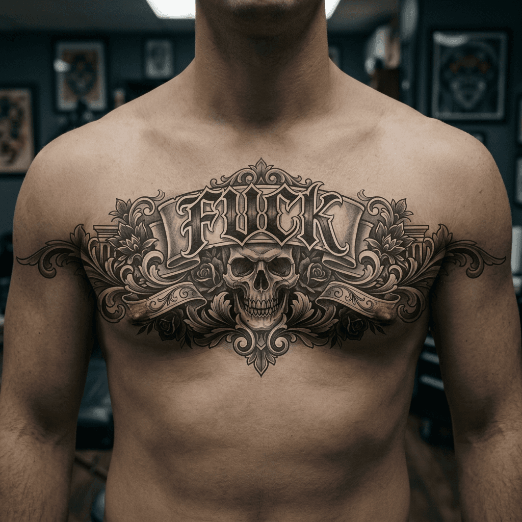 Тату эскиз: Tryon: chest