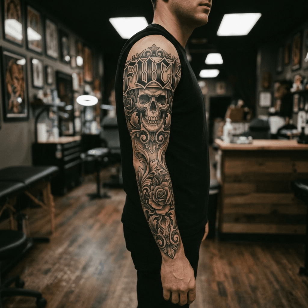 Тату эскиз: Tryon: sleeve