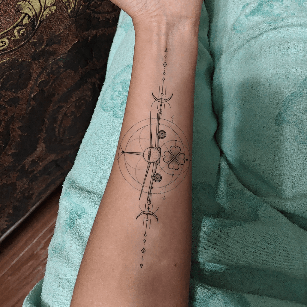 Тату эскиз: Tryon: forearm