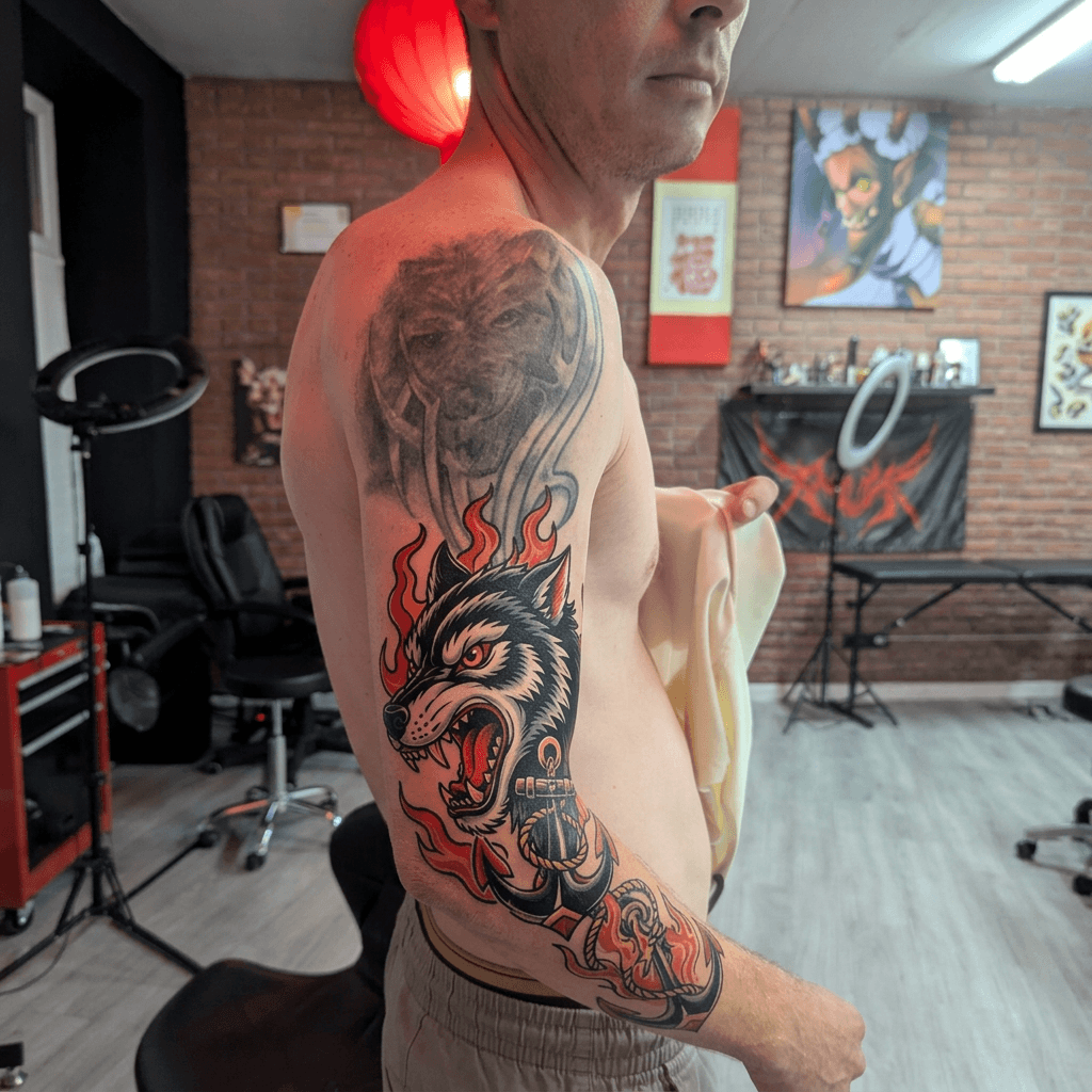 Тату эскиз: Tryon: forearm