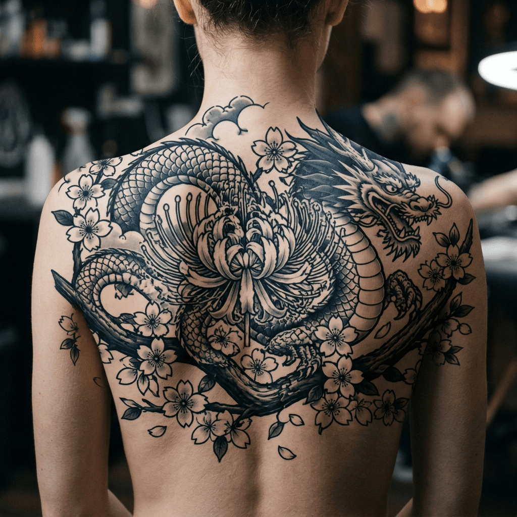 Тату эскиз: Tryon: back