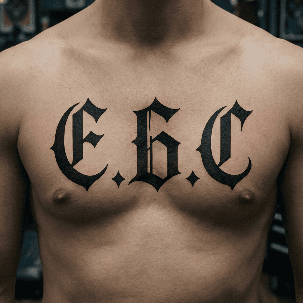 Тату эскиз: Tryon: chest