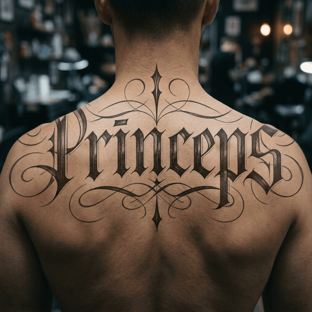 Тату эскиз: Tryon: back
