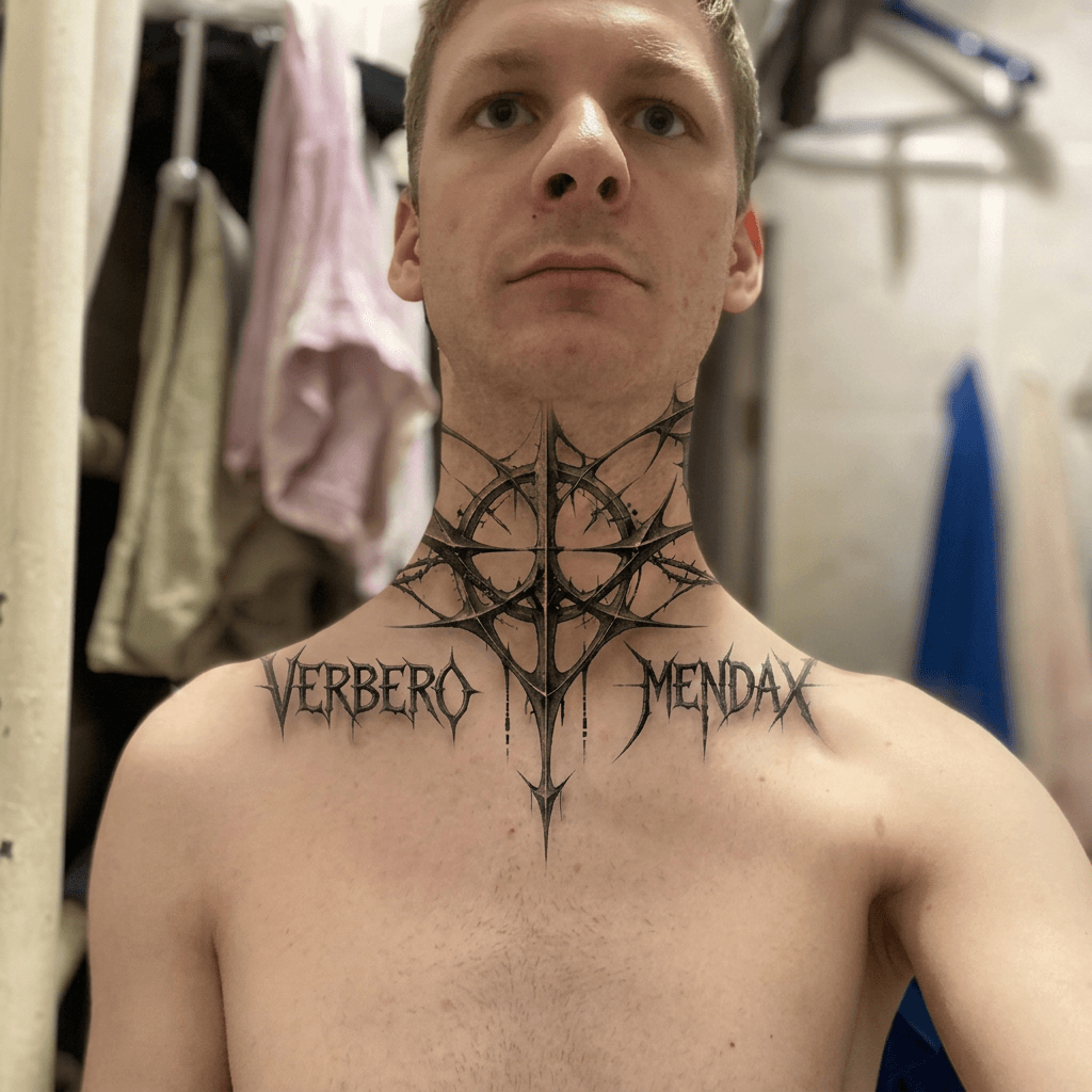 Тату эскиз: Tryon: neck