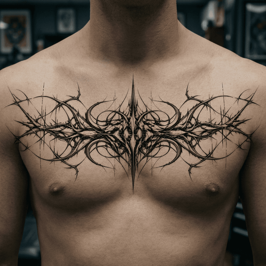 Тату эскиз: Tryon: chest