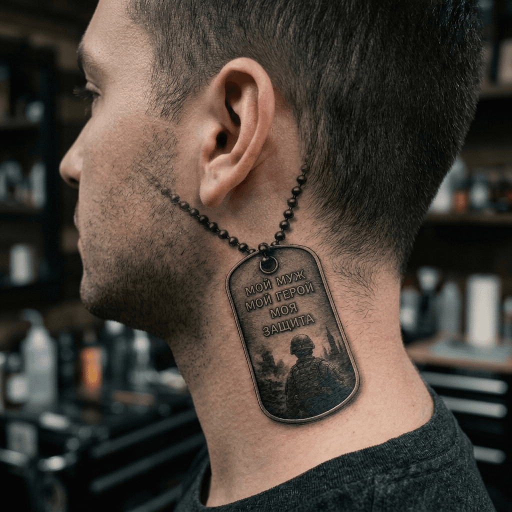 Тату эскиз: Tryon: neck