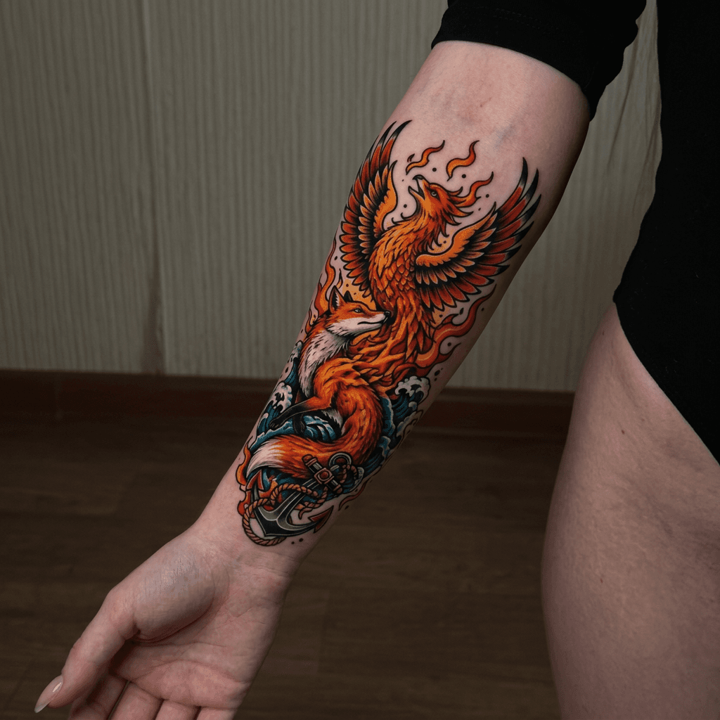Тату эскиз: Tryon: forearm