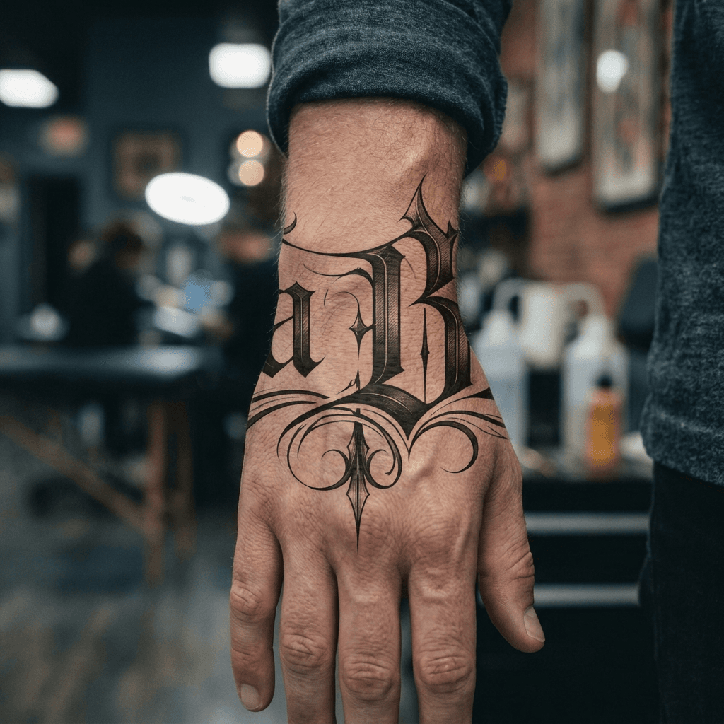 Тату эскиз: Tryon: wrist