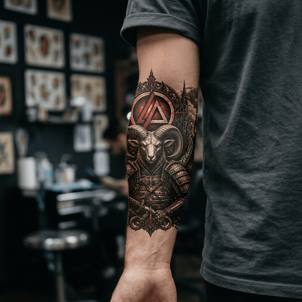 Тату эскиз: Tryon: forearm