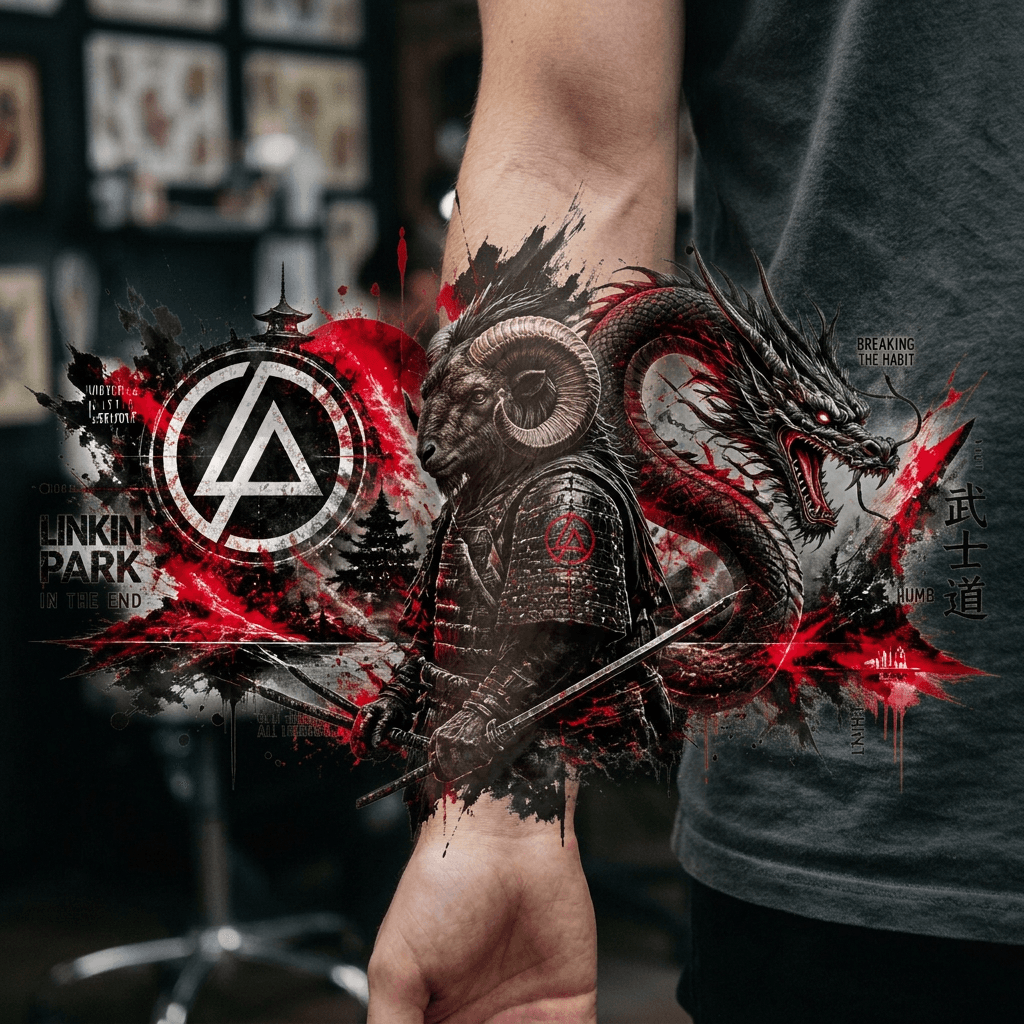 Тату эскиз: Tryon: forearm