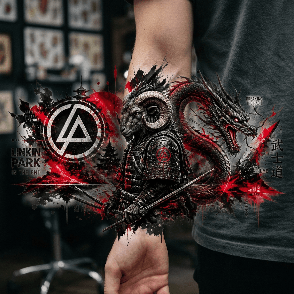 Тату эскиз: Tryon: forearm