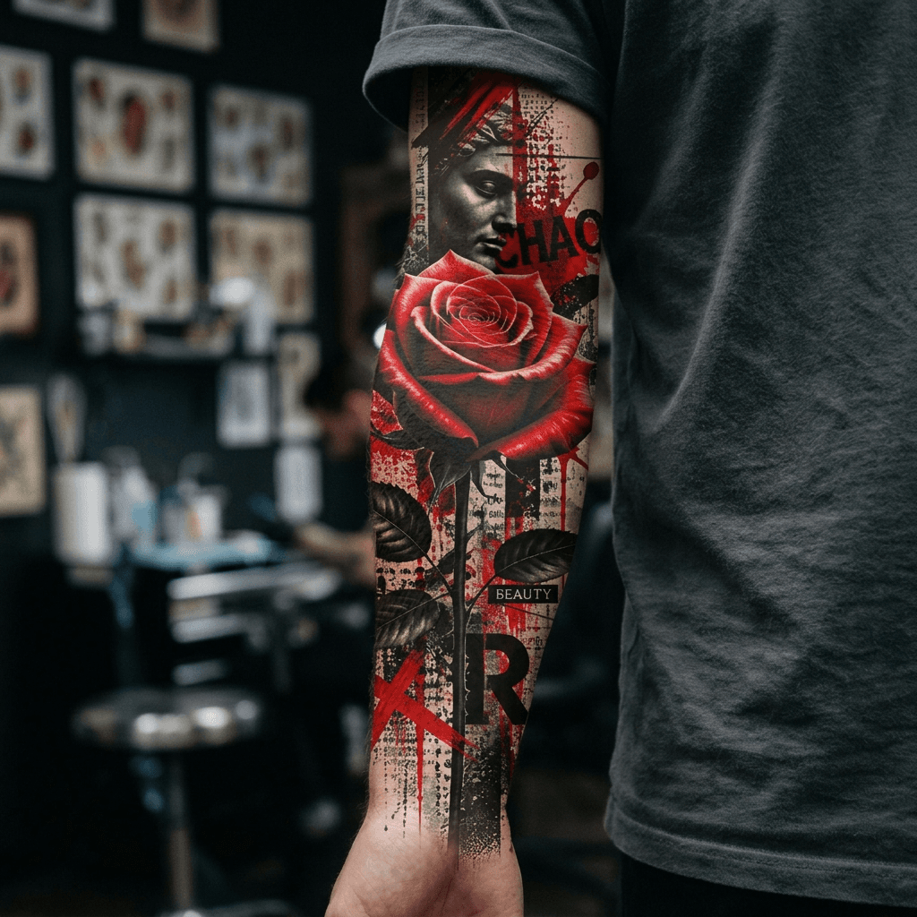 Тату эскиз: Tryon: forearm