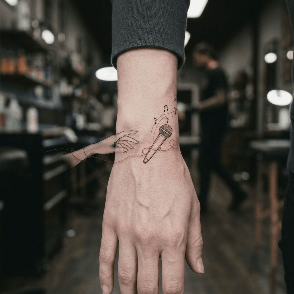 Тату эскиз: Tryon: wrist