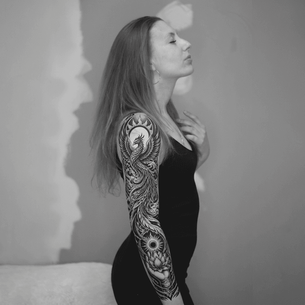 Тату эскиз: Tryon: sleeve
