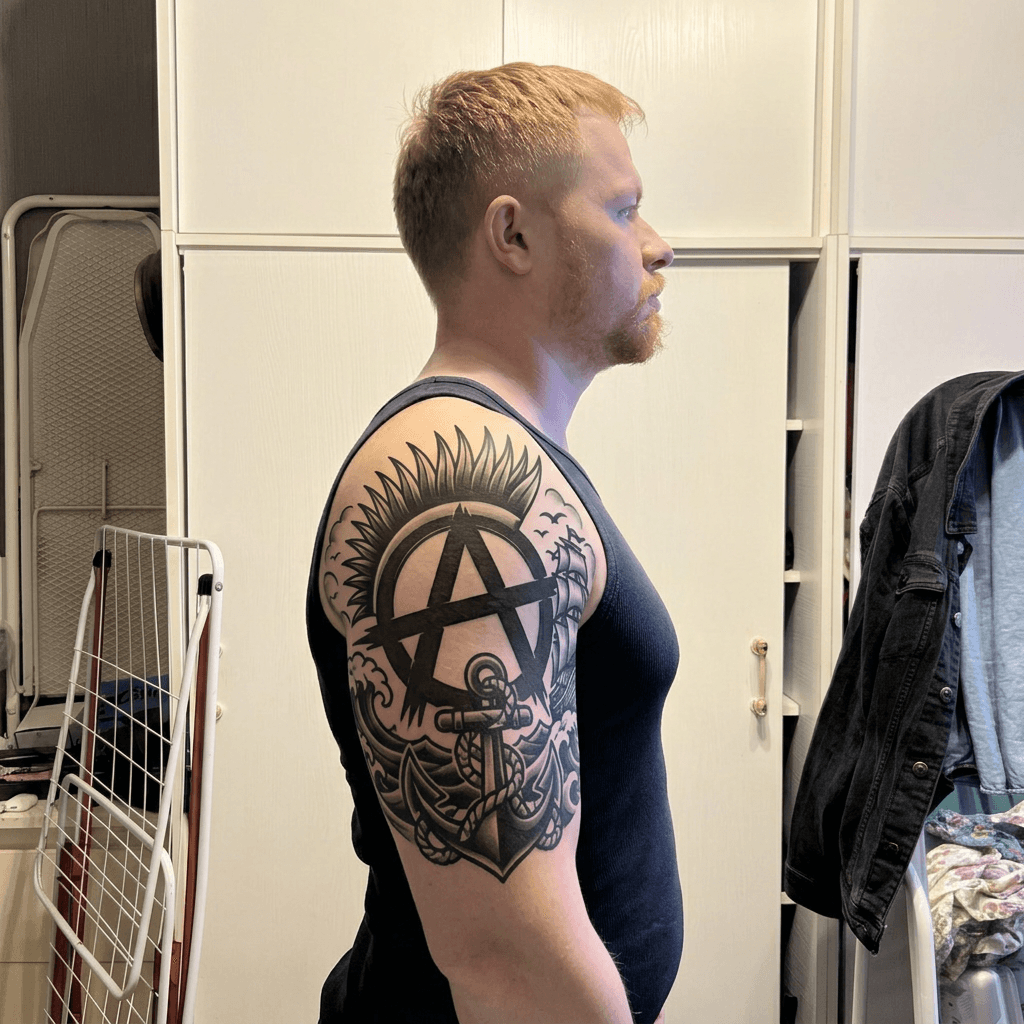 Тату эскиз: Tryon: shoulder