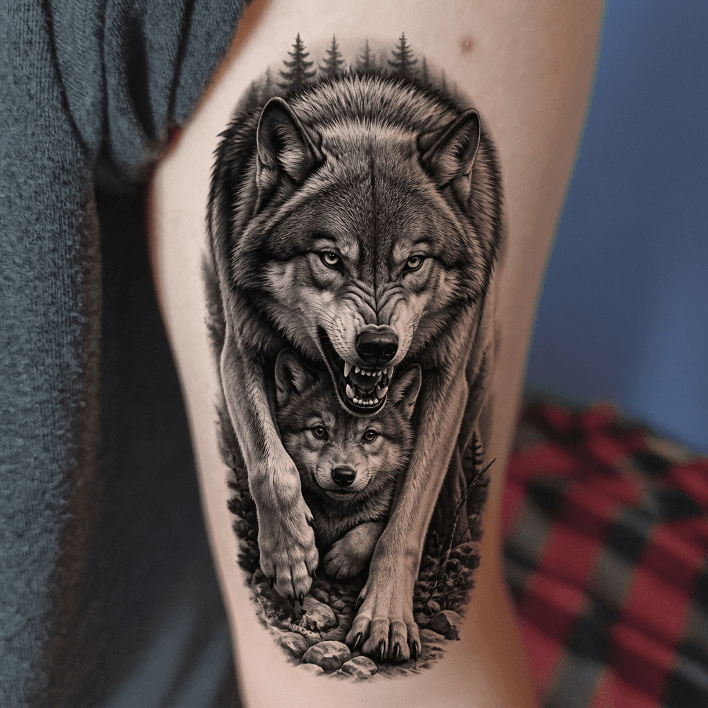 Тату эскиз: Tryon: forearm