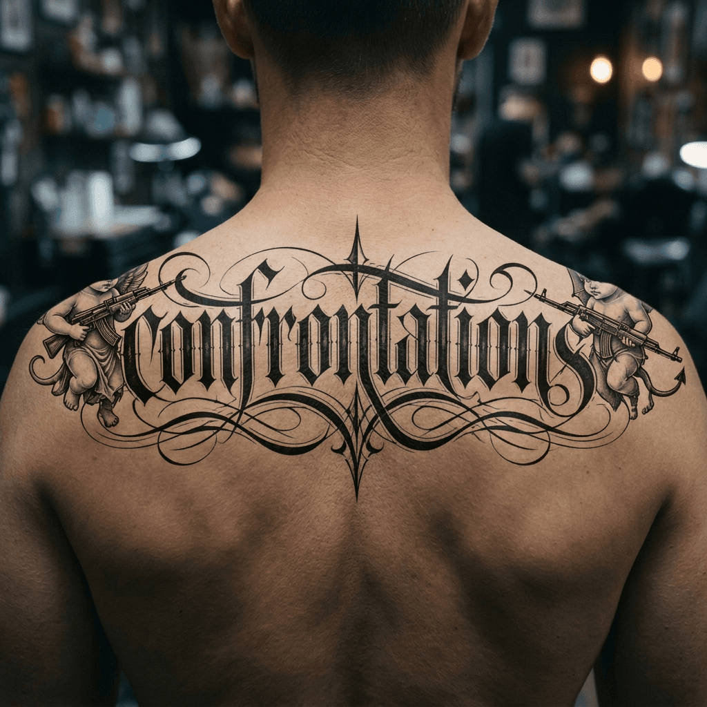 Тату эскиз: Tryon: back