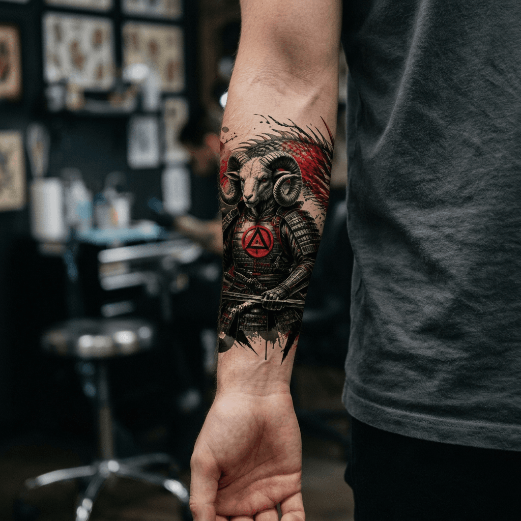 Тату эскиз: Tryon: forearm
