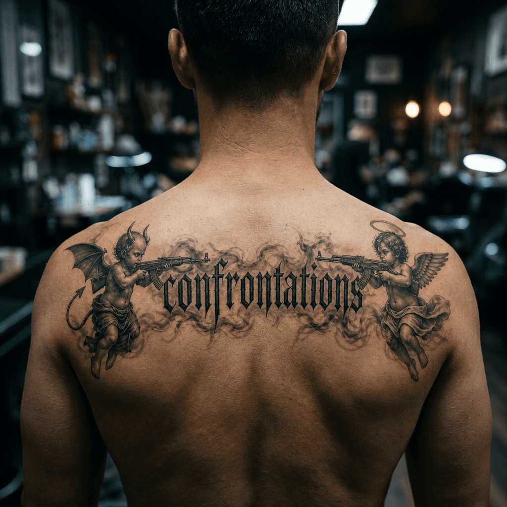 Тату эскиз: Tryon: back