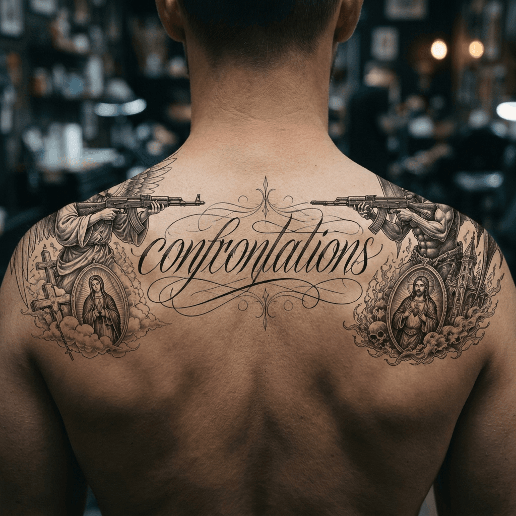 Тату эскиз: Tryon: back